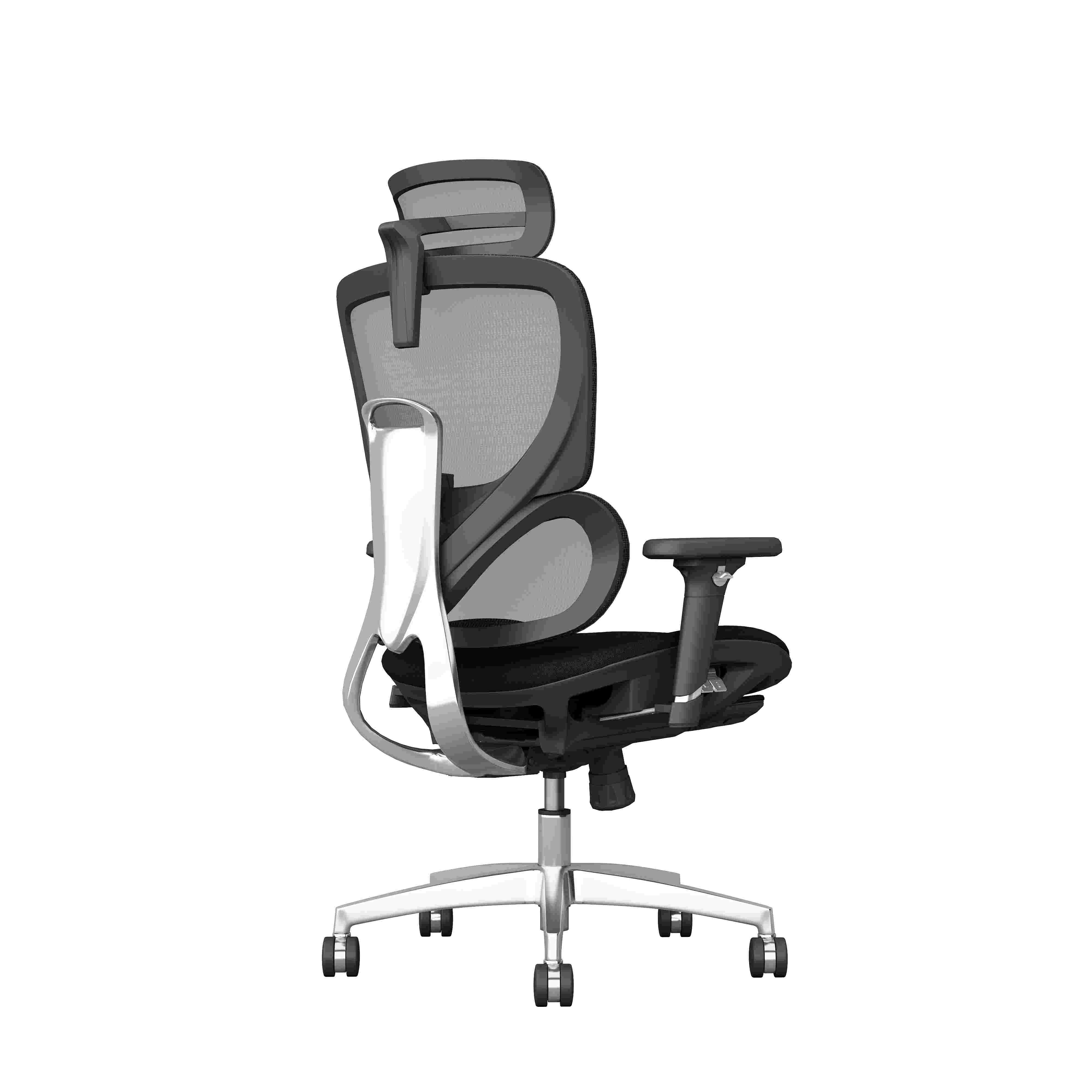 High Back Ergonomic Office Chair Adjustable Headrest China Factory Direct Sales with Footrest