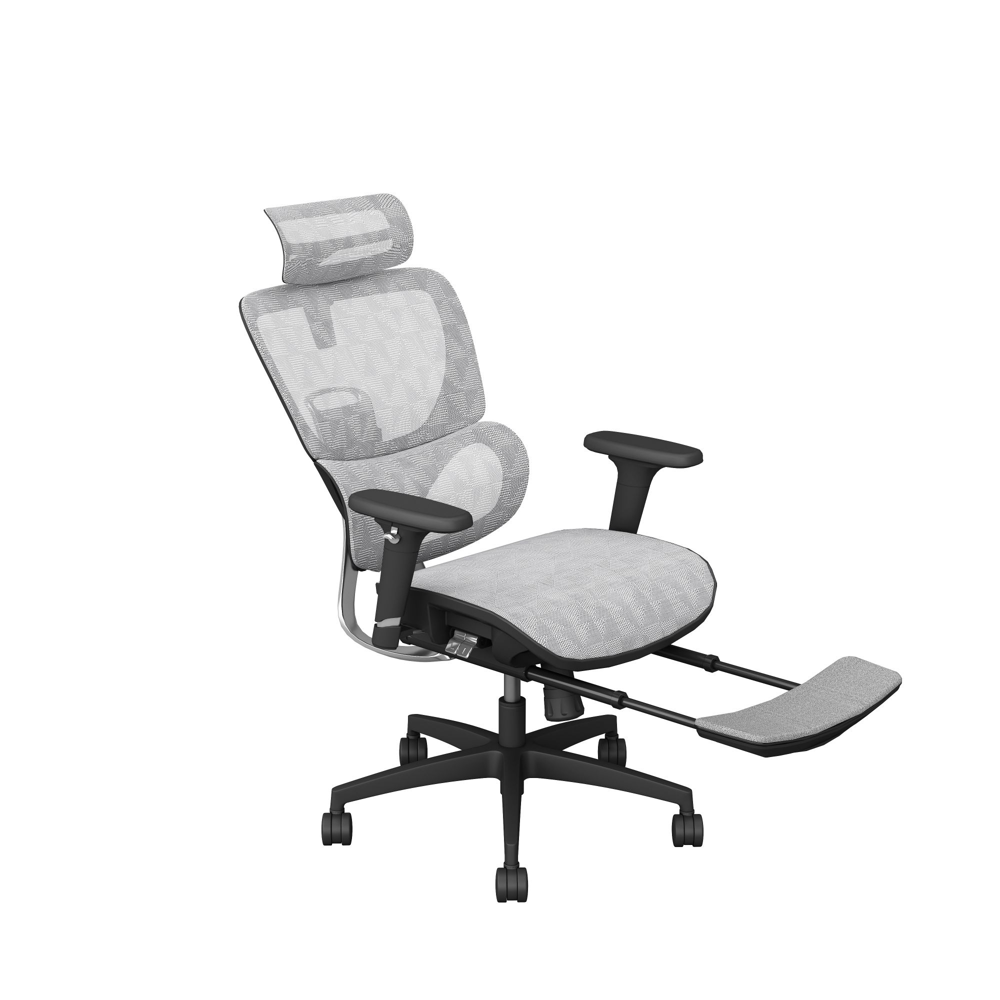 Comfortable High Back Swivel Ergonomic Mesh Manager Reclining Office Chair With Footrest