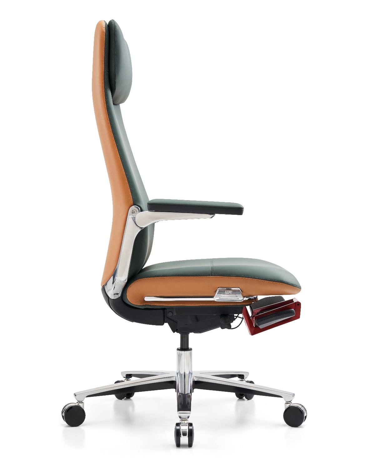 Leather Ergonomic Chair 007A-35L : Stylish and Supportive Desk Chair for All-Day Comfort