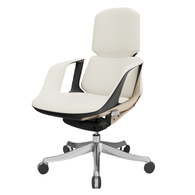 Ergonomic Leather Office Chair – Adjustable, Comfortable, and Supportive for Long Hours