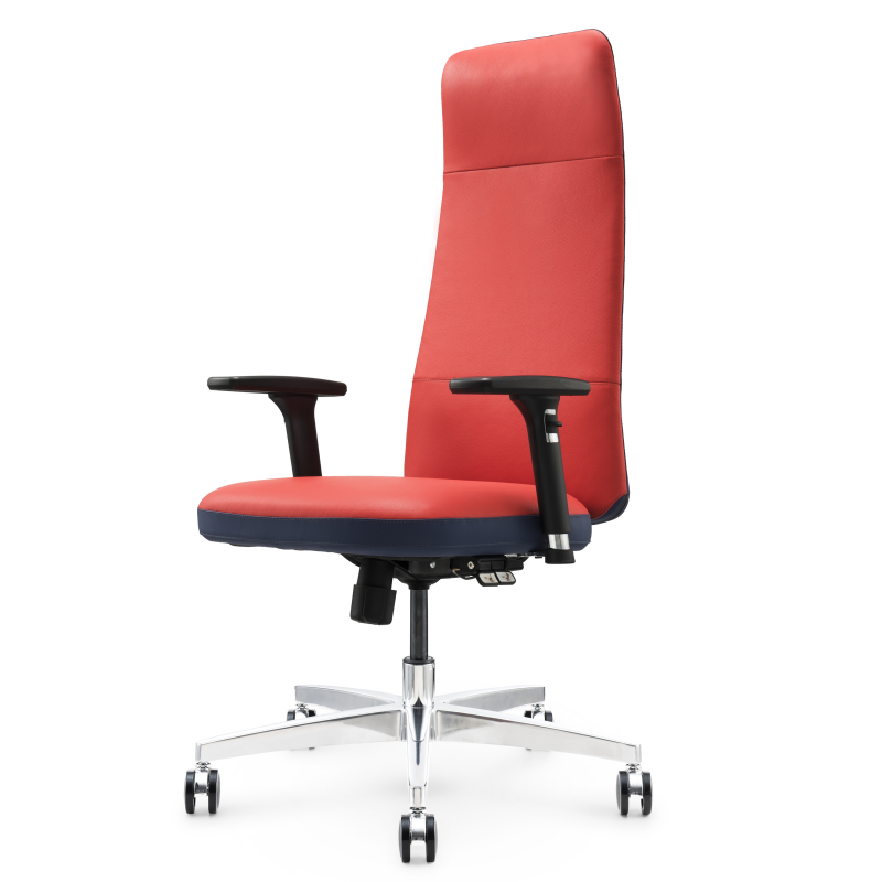 Ergonomischer Bürostuhl Leder S02A - Premium -Komfort und Unterstützung für den Bürogebrauch