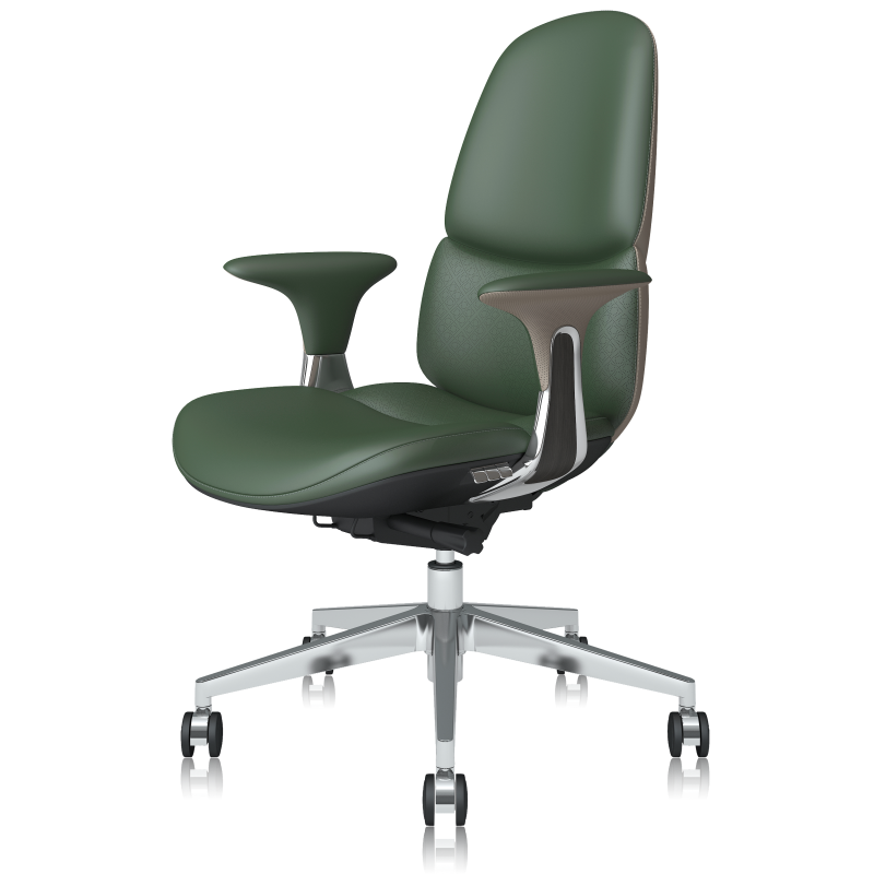 S03B Mid Back Ergonomic Leder Office Stuhl: Für Komfort und Unterstützung entwickelt