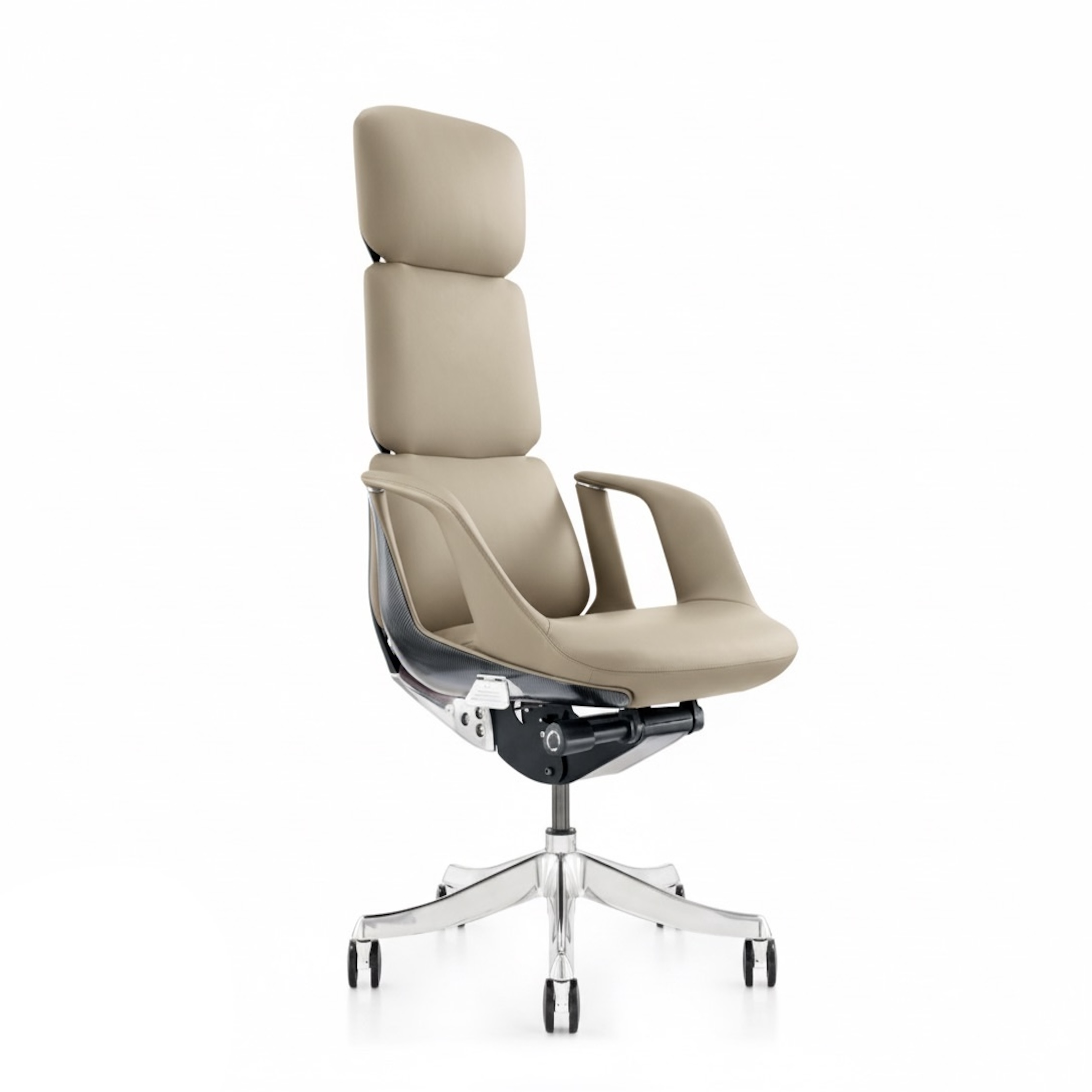 High-back ergonomic office chair