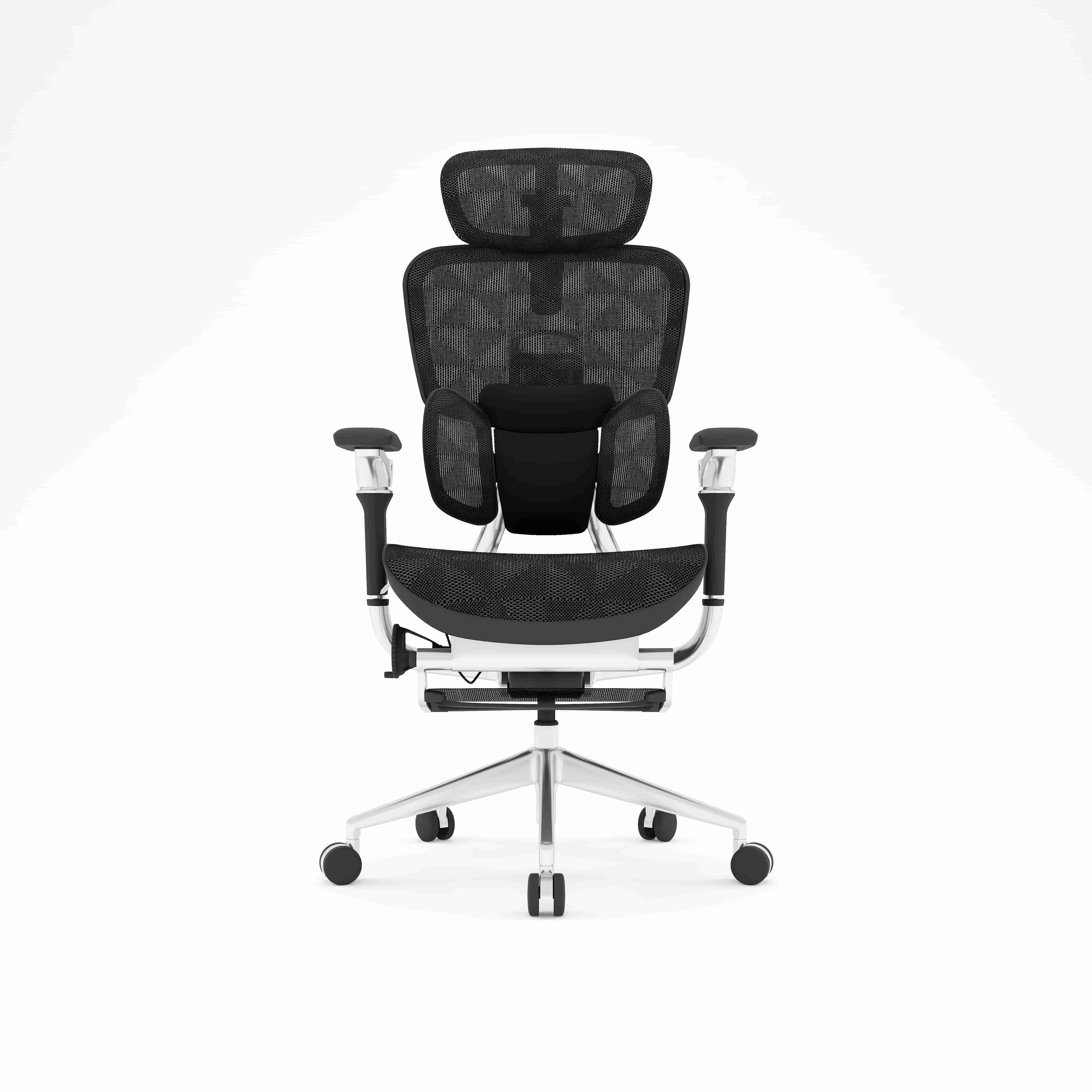 Premium Aluminum Ergonomic Mesh Chair – BD 131