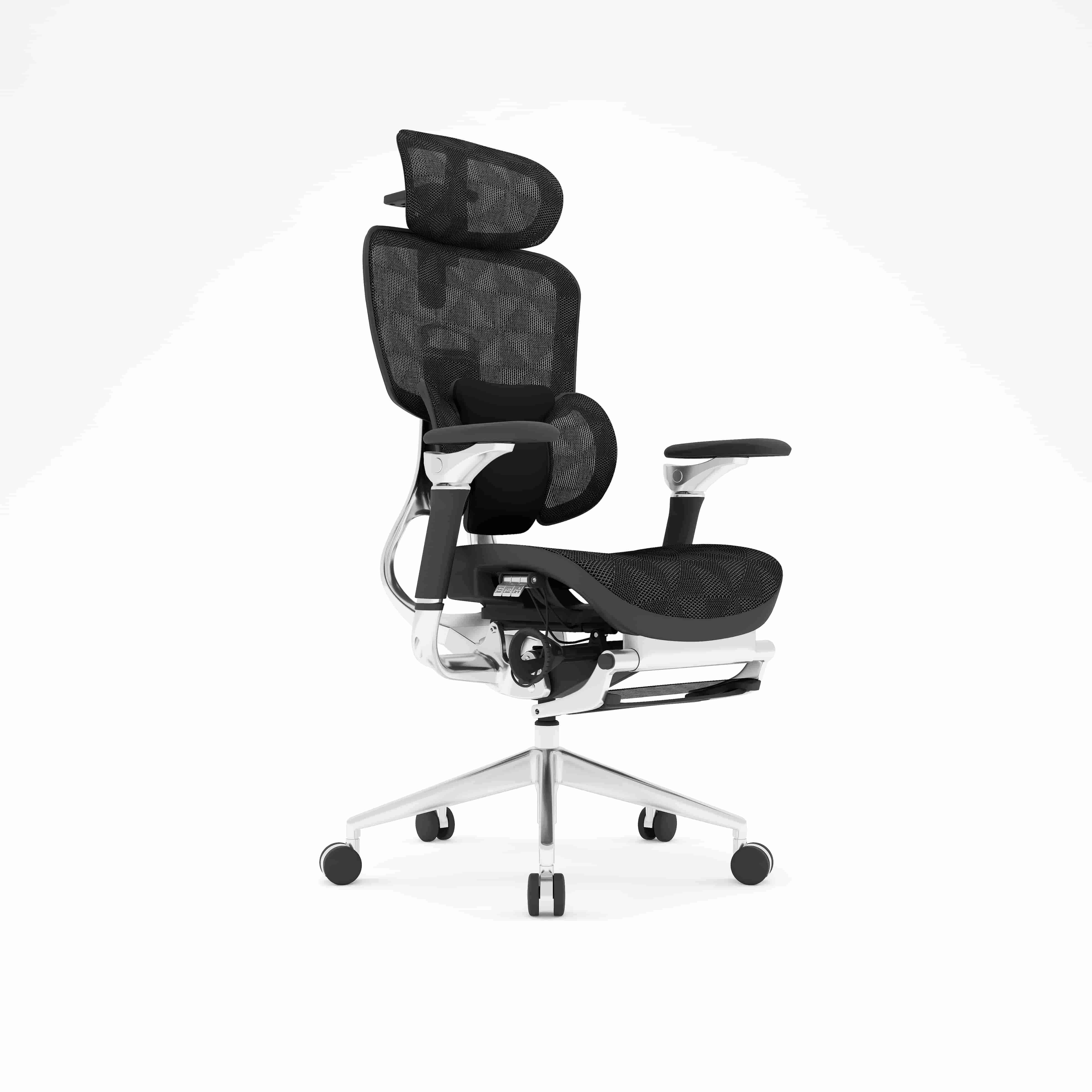 Premium Aluminum Ergonomic Mesh Chair – BD 131